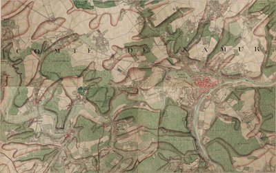Carte de Namur - Joseph de Ferraris