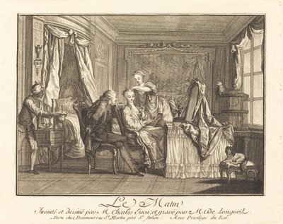 Le matin - Joseph de Longueil after Charles Eisen