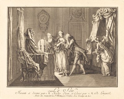 Le soir - Joseph de Longueil after Charles Eisen