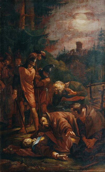 La mort du comte palatin Otto de Bavière - Joseph von Fuhrich
