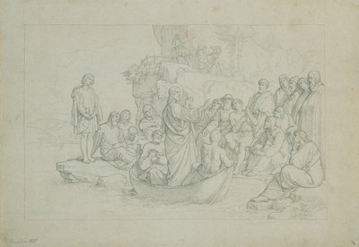 Le sermon depuis le bateau - Joseph von Fuhrich