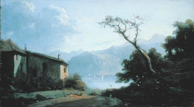 Scène de lac en France - Josephine Bowes