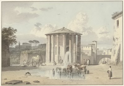Le temple de Vesta à Rome - Josephus Augustus Knip