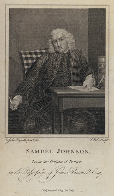 Samuel Johnson, écrivain et lexicographe anglais - Joshua (after) Reynolds
