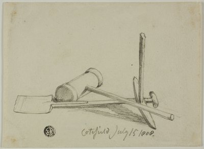 Maillet, pioche et pelle - Joshua Cristall