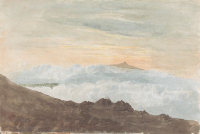 Paysage montagneux avec nuages - Joshua Cristall