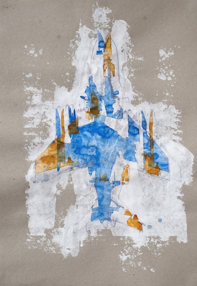 Avion de chasse abstrait - Joshua Hoskins