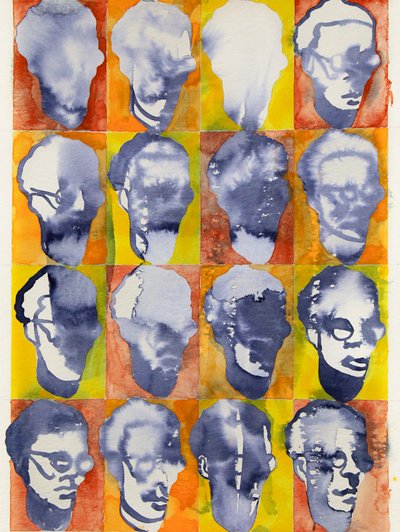 Grille de portraits colorés - Joshua Hoskins