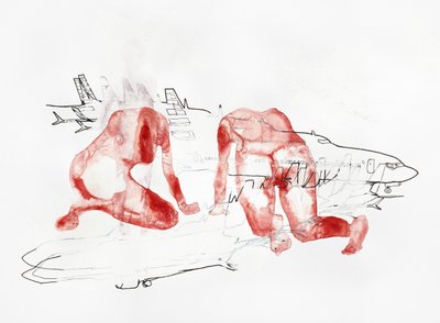 Croquis de voyage « Red Figures » - Joshua Hoskins