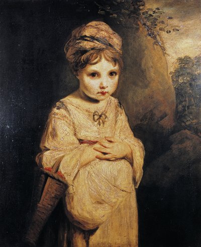 Fille avec des fraises - Joshua Reynolds