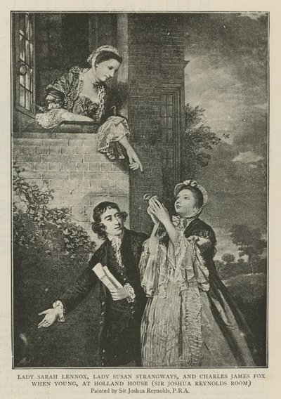 Lady Sarah Lennox, Lady Susan Strangways et Charles James Fox jeunes, à Holland House - Joshua Reynolds