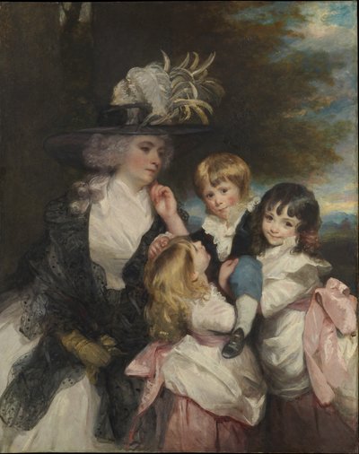 Lady Smith Charlotte Delaval et ses enfants George Henry, Louisa et Charlotte, 1787 - Joshua Reynolds