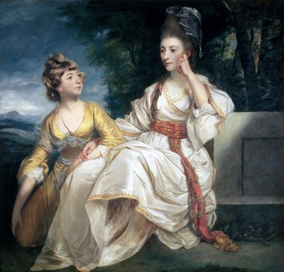 Mme Thrale et sa fille Hester (Queeney) 1777-78 - Joshua Reynolds