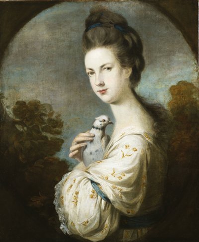 Portrait de Miss Juliet Langton debout, mi-longueur, 1764 - Joshua Reynolds