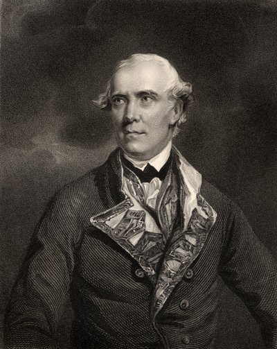 Contre-amiral Samuel Barrington, gravé par H.T. Ryall, de 