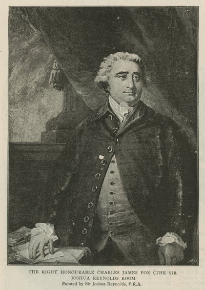 Le très honorable Charles James Fox - Joshua Reynolds