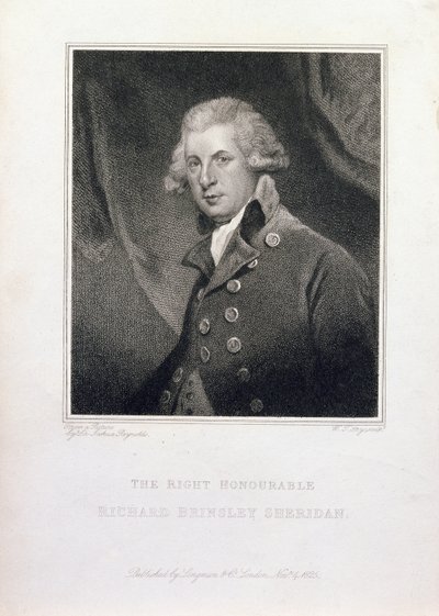 Le Très Honorable Richard Brinsley Sheridan, 1825 - Joshua Reynolds