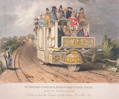 Le carrosse à vapeur de Londres et Birmingham du Dr Church, 1833 - Josiah Allen