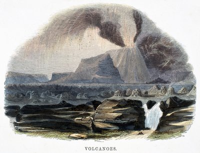 Volcans, de Phénomènes de la Nature, 1849 - Josiah Wood Whymper