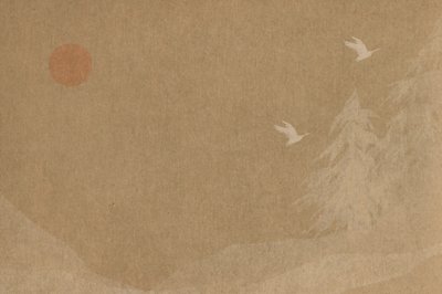 Oiseaux en vol, soleil d
