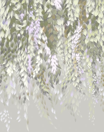 Fleurs de glycine aux tons pastel - Josie George