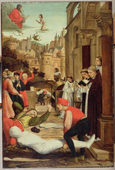 Saint Sébastien intercédant pour les pestiférés, 1497-99 - Josse Lieferinxe