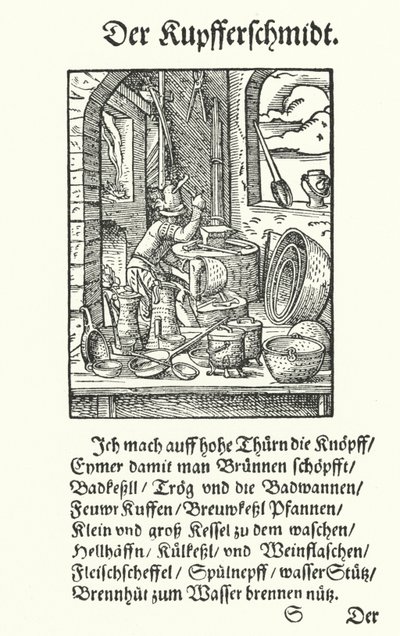 Le chaudronnier (gravure) - Jost (after) Amman