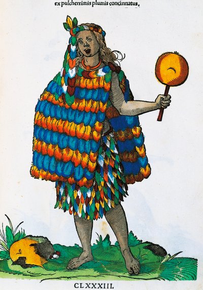Indien américain, gravure par Hans Weigel l