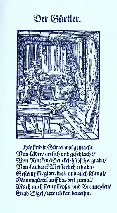 Fabricant de ceintures - Jost Amman