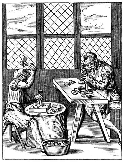 Atelier de fabricants de dés, 16ème siècle - Jost Amman
