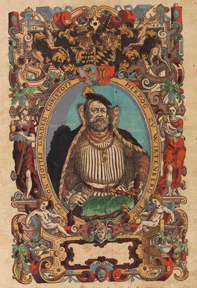 Portrait du duc Christoph de Wurtemberg - Jost Amman