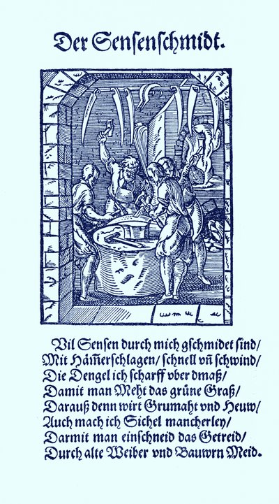 Fabricant de faux - Jost Amman