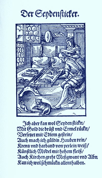 Brodeur de soie - Jost Amman