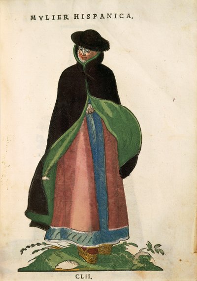 Femme espagnole, de Habitus Praecipuorum Popularum - Jost Amman