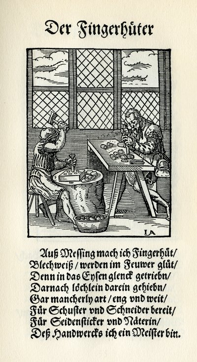 Fabricant de dés à coudre - Jost Amman