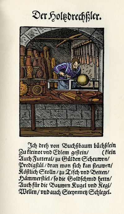 Tourneur sur bois - Jost Amman