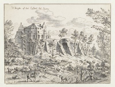 Château de Louvain, 1675 (encre et papier) - Josua de Grave