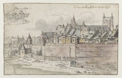 Vue des murs de Maastricht avec l