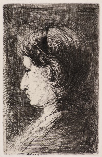 Portrait de femme - Jozef  Israels