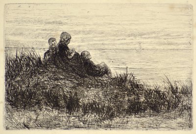 Soirée sur le rivage - Jozef  Israels