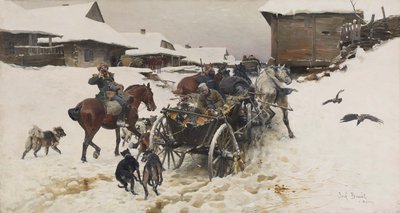 Départ pour la chasse - Jozef Brandt