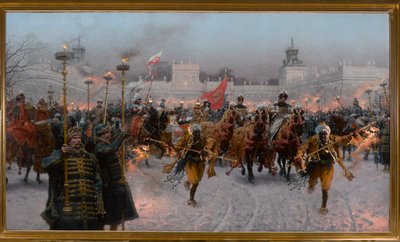 Départ de Wilanów de Jean III Sobieski et Marysienka, 1897 - Jozef Brandt
