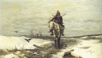 Le chasseur solitaire, 1881 - Jozef Brandt