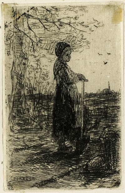 Fille avec une bêche - Jozef Israëls
