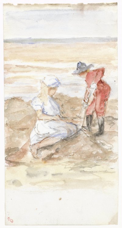 Enfants jouant sur la plage - Jozef Israëls