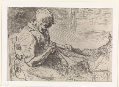 Réparatrice de filets - Jozef Israëls