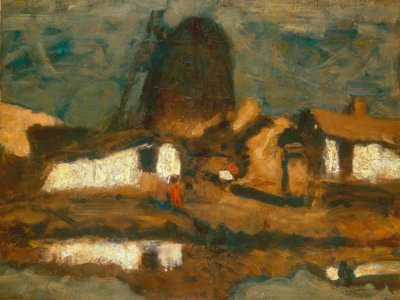 Paysage avec moulin à vent - Jozef Koszta