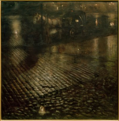 Fiacre dans la nuit - Jozef Pankiewicz