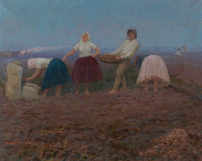 Récolte de pommes de terre - Jozef Teodor Mousson