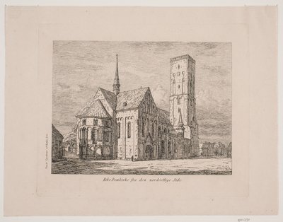 Cathédrale de Ribe depuis le côté nord-est - Jørgen Roed